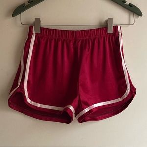 High waisted satin hot pants